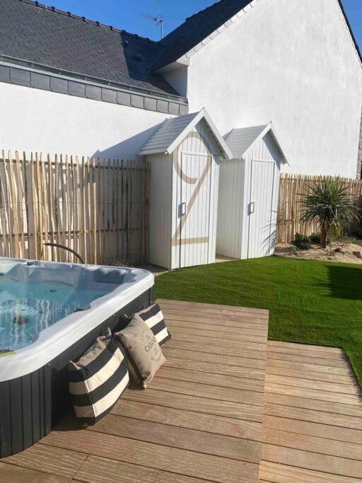 La Cabane De La Plage Quiberon Eksteriør bilde